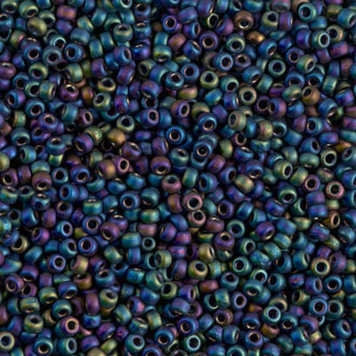 Miyuki Seed Beads 11/0 Matted Multi Iris ,0401FR-NEW!!!£1.75