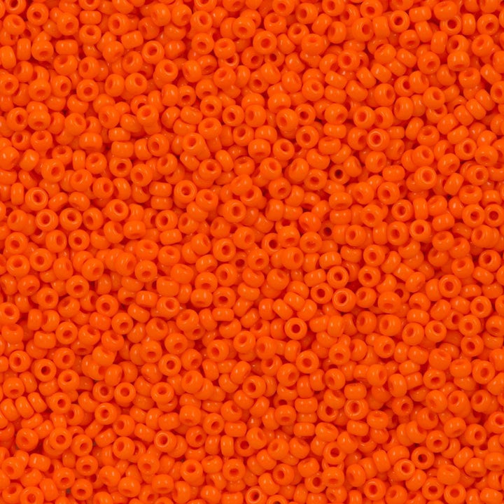 Miyuki Seed Beads 11/0 Opaque Orange, 0406