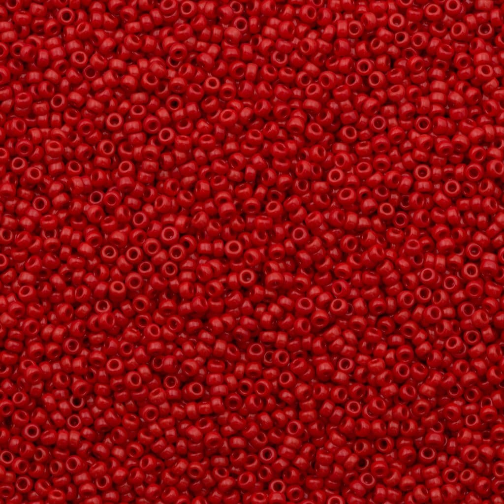 Miyuki Seed Beads 15/0, 0408 - Opaque Dark Red,10 Gr
