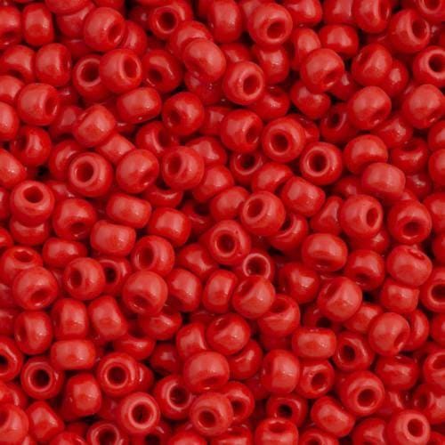 Miyuki Seed Beads 6/0  Opaque Dark Red, 0408 £2.15