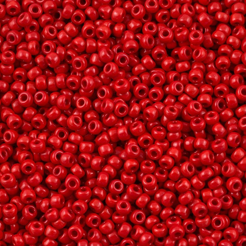 Miyuki Seed Beads 8/0   Opaque Dark Red , 0408 £3.3