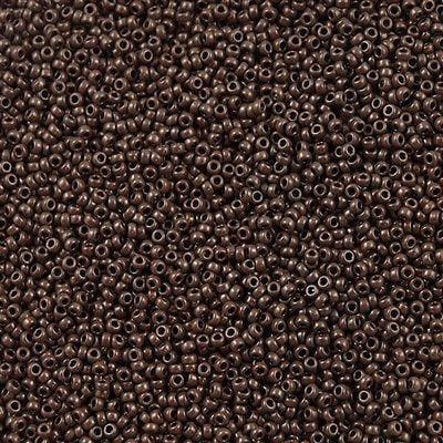 Miyuki Seed Beads 15/0, 0409 - Opaque Chocolate