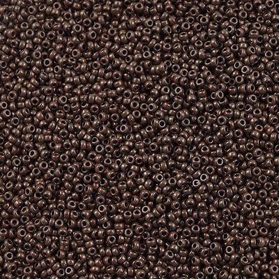 Miyuki Seed Beads 15/0, 0409 - Opaque Chocolate, beads, miyuki beads, 10 gr Package £2.25