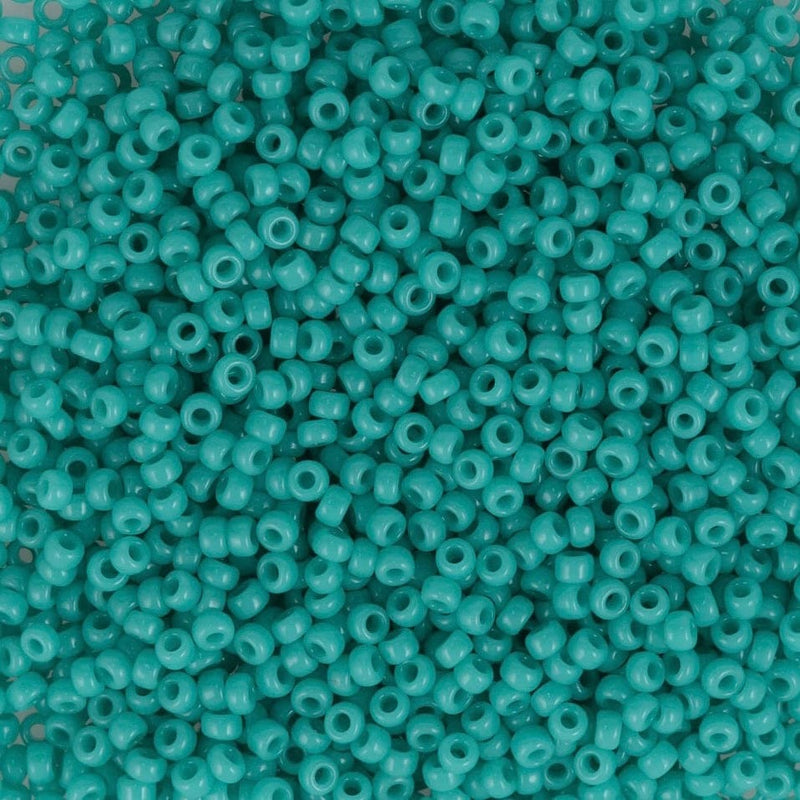 Miyuki Seed Beads 11/0 Opaque Turquoise Green, 0412