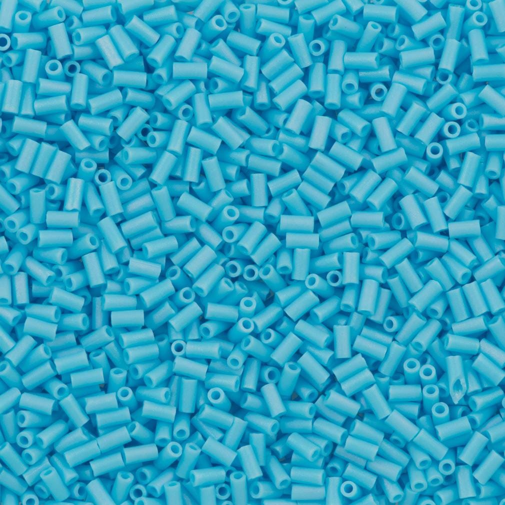 Miyuki Bugles size 3mm 0413FR Matte Opaque Turquoise Blue AB 10 grams