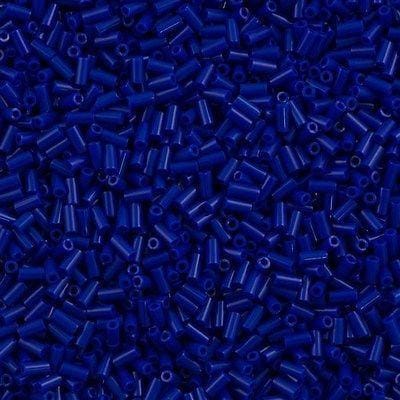 Miyuki Bugles size 3mm 0414  Opaque Cobalt  10 grams. Cobalt bugles 3mm,