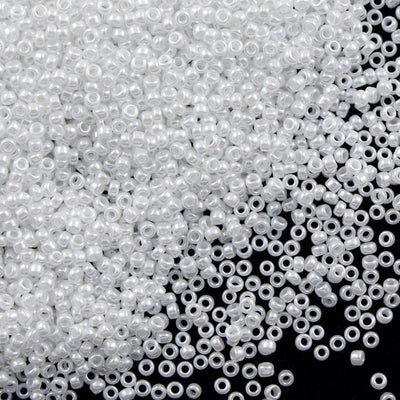 Miyuki Seed Beads 11/0 White Pearl Ceylon , 0420£1.5