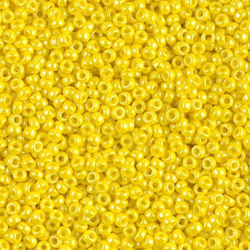 Miyuki Seed Beads 11/0 Opaque Yellow Luster ,0422-NEW!!!