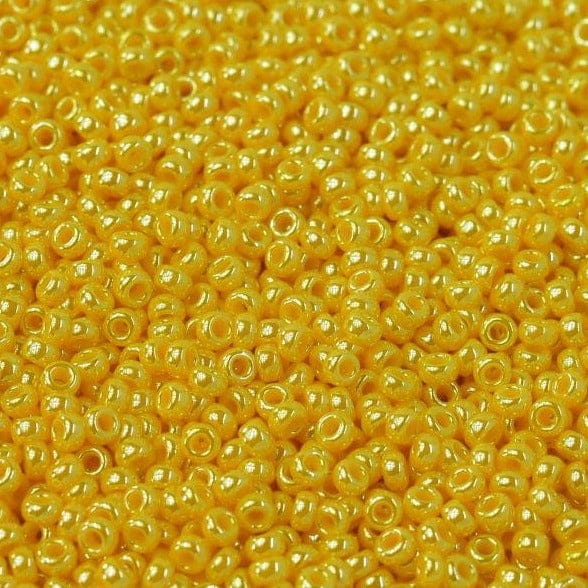 Miyuki Seed Beads 11/0 Opaque Canary Luster ,0422D-NEW!!!