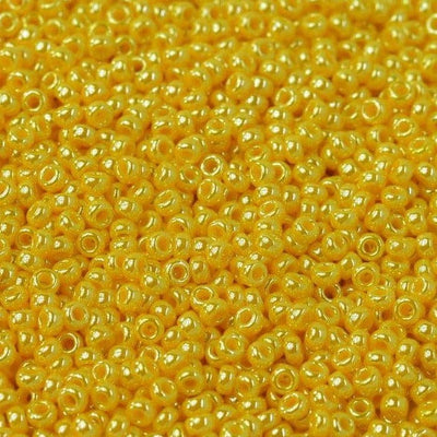 Miyuki Seed Beads 11/0 Opaque Canary Luster ,0422D-NEW!!!£1.75