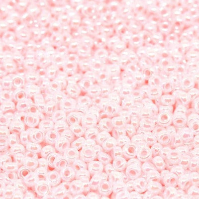 Miyuki Seed Beads 11/0 White/Pink Color Lined ,0427-NEW!!!£1.75