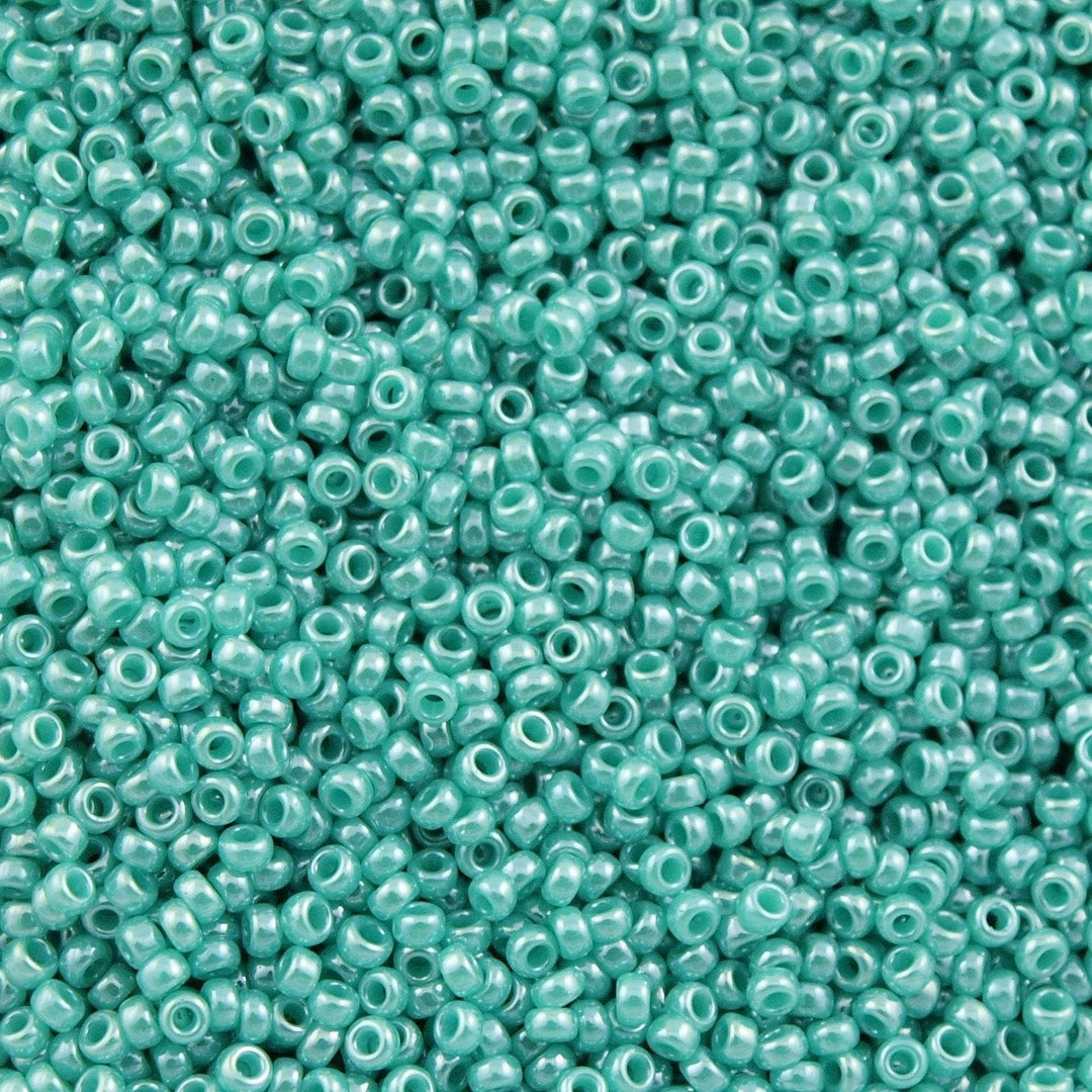 Miyuki Seed Beads 11/0 Turquoise Green Opaque Luster ,0435