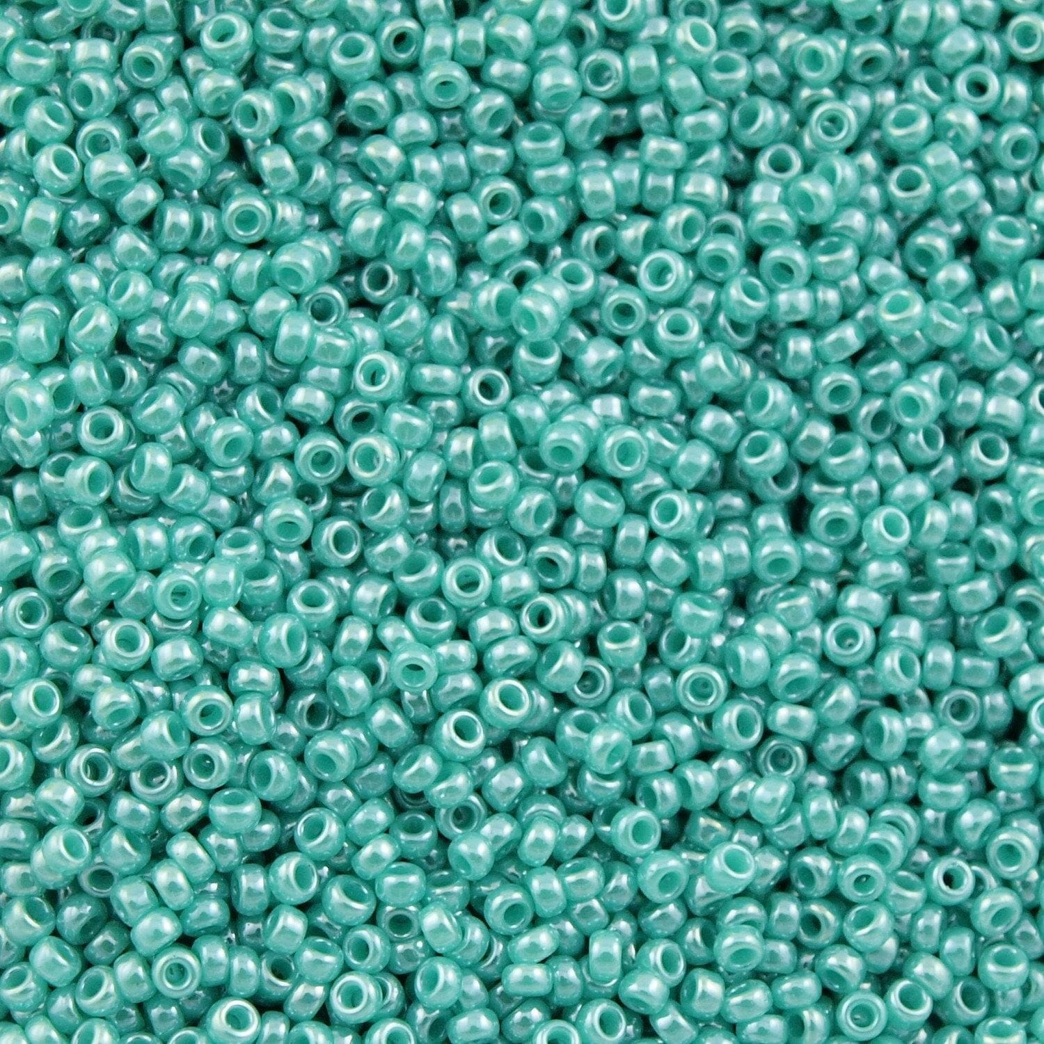 Miyuki Seed Beads 11/0 Turquoise Green Opaque Luster ,0435