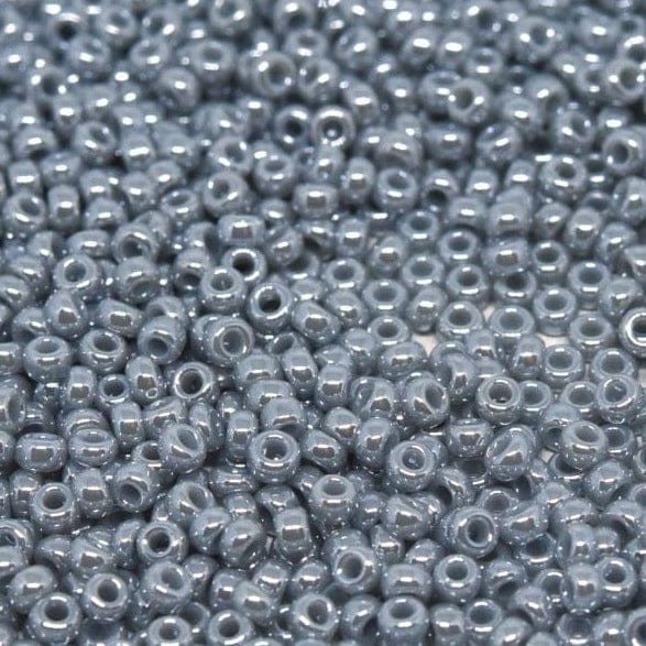Miyuki Seed Beads 11/0 Opaque Grey Luster ,0443-NEW!!!