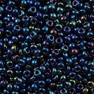 Miyuki Seed Beads 8/0   Metallic Dk Blue Iris , 0452 £2.5