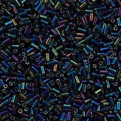 Miyuki Bugles size 3mm 0455 Metallic Purple Green Iris 10 grams