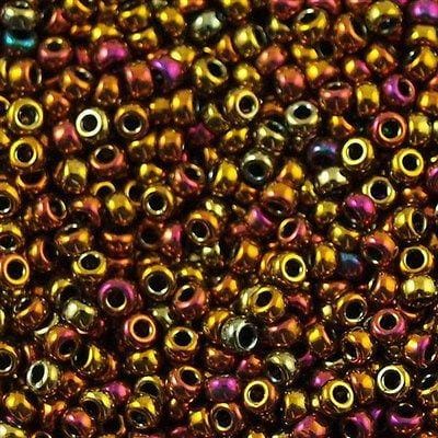 Miyuki Seed Beads 8/0 Metallic Gold Iris 0462