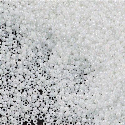 Miyuki Seed Beads 15/0,0471 - White Pearl AB, 10 Gr