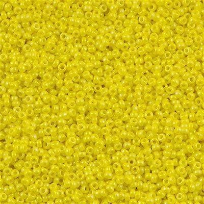 Miyuki Seed Beads 15/0, 0472 - Opaque Yellow AB, beads, miyuki beads, £3