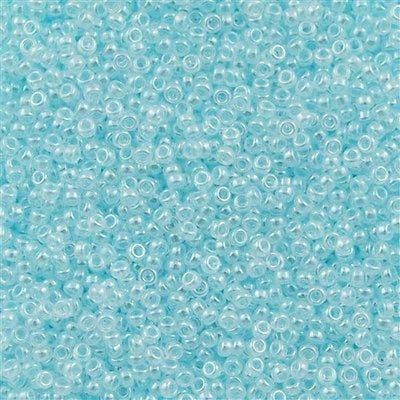 Miyuki Seed Beads 8/0 Light Aqua Ceylon , 0522