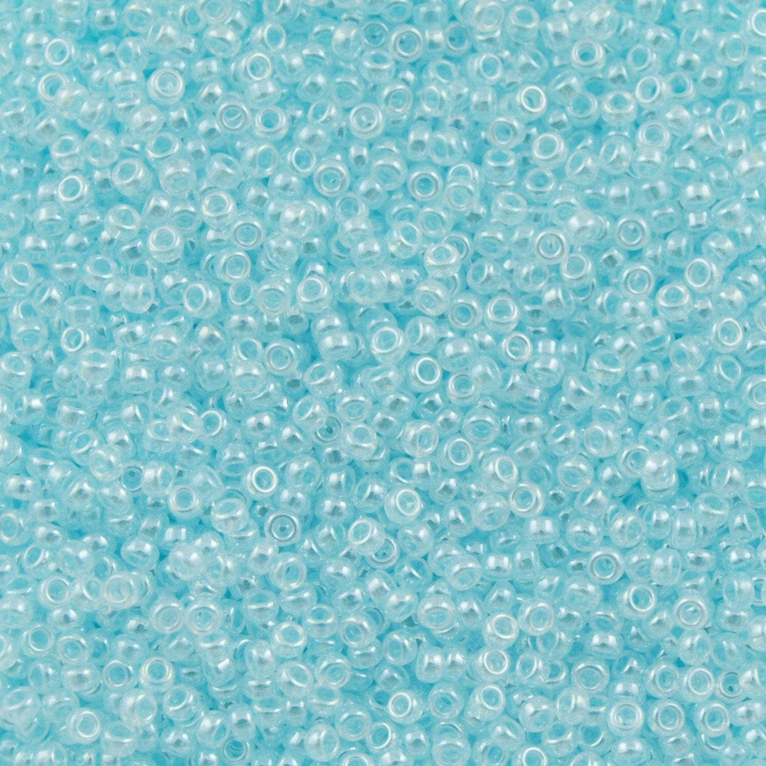 Miyuki Seed Beads 8/0 Light Aqua Ceylon , 0522