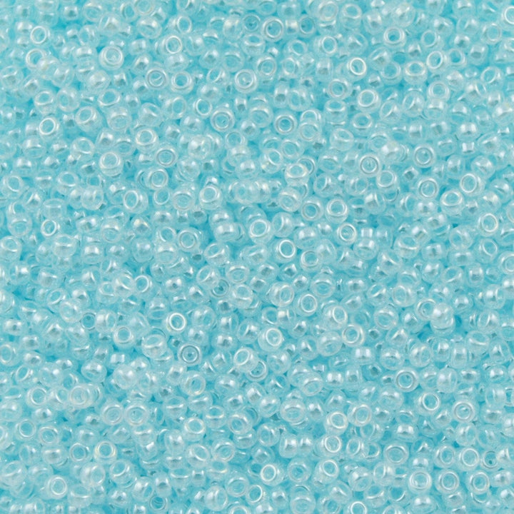 Miyuki Seed Beads 8/0 Light Aqua Ceylon , 0522