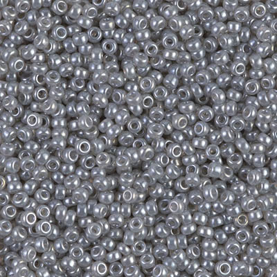 Miyuki Seed Beads 11/0 Silver Grey Ceylon  ,0526-NEW!!!£1.75