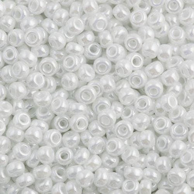 Miyuki Seed Beads 15/0,0528 - White Ceylon, 10 Gr £2.25