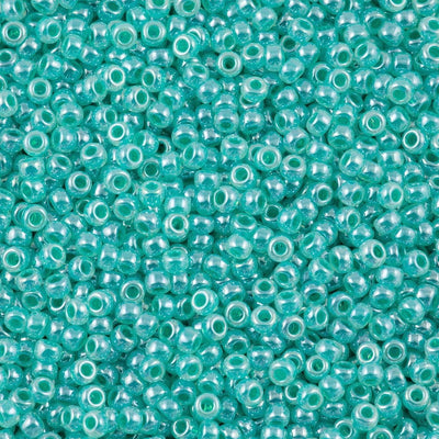 Miyuki Seed Beads 8/0 Aqua Green Ceylon, 0536 £2.5