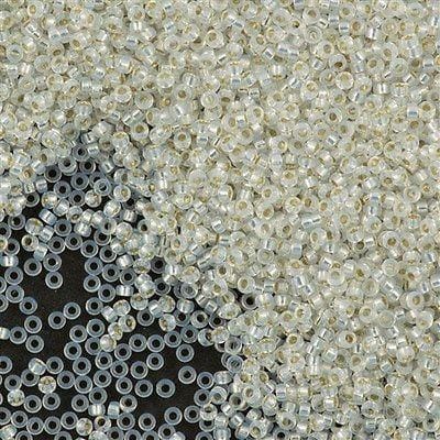 Miyuki Seed Beads 15/0,0551 - Gilt Lined White Opal, 10 Gr