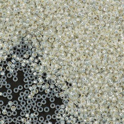 Miyuki Seed Beads 15/0,0551 - Gilt Lined White Opal, 10 Gr £2.25