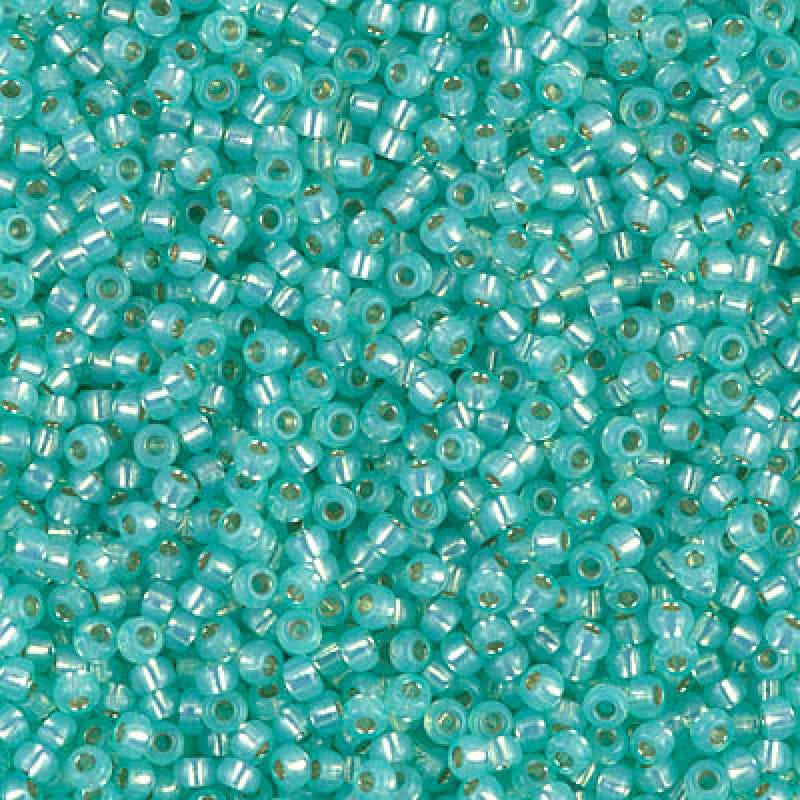 Miyuki Seed Beads 6/0  Dyed Sea Green S/L Alabaster 0571 £2.25
