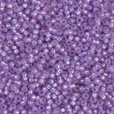 Miyuki Seed Beads 6/0  Dyed Lilac Silver Lined Alabaster 0574 £2.25