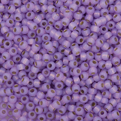 Miyuki Seed Beads 8/0 Dyed Lilac S/L Alabaster, 0574 £2.5