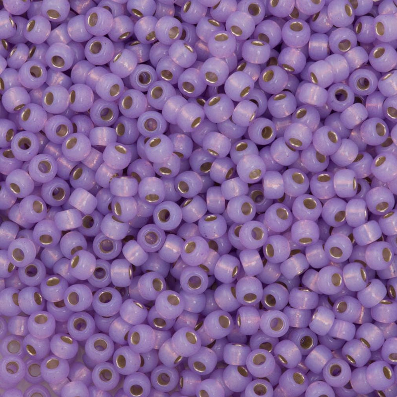 Miyuki Seed Beads 8/0 Dyed Lilac S/L Alabaster, 0574 £2.5