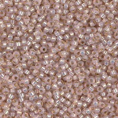 Miyuki Seed Beads 11/0 Dyed Blush Silver Lined Alabaster ,0579-NEW!!!£1.75