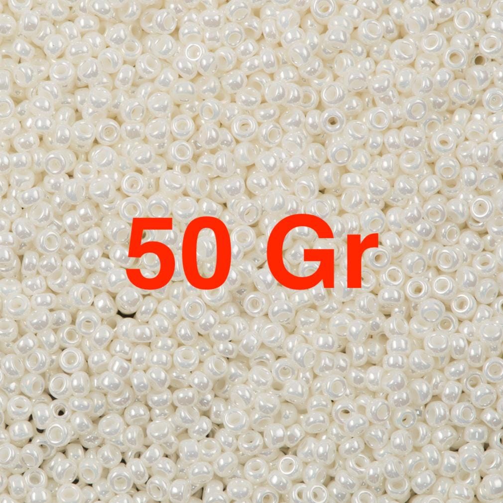 Miyuki Seed Beads 8/0 Ivory Pearl Ceylon, 0591