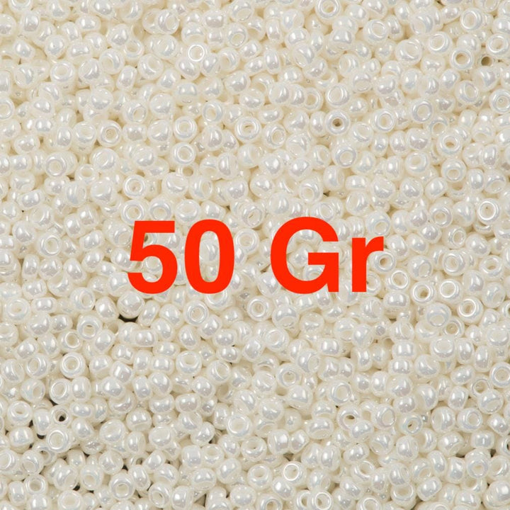 Miyuki Seed Beads 8/0 Ivory Pearl Ceylon, 0591