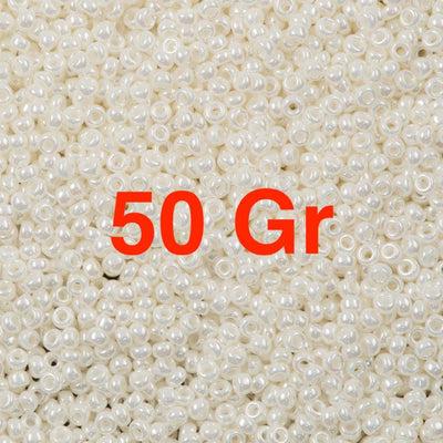 Miyuki Seed Beads 8/0   Ivory Pearl Ceylon, 0591 £12