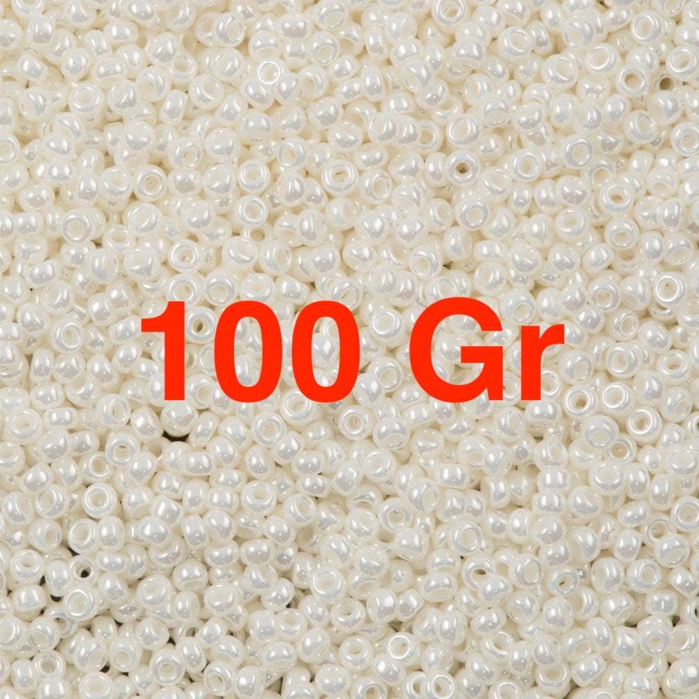 Miyuki Seed Beads 8/0 Ivory Pearl Ceylon, 0591