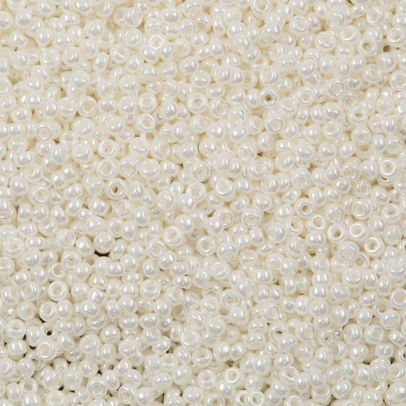 Miyuki Seed Beads 8/0   Ivory Pearl Ceylon, 0591 £2.5