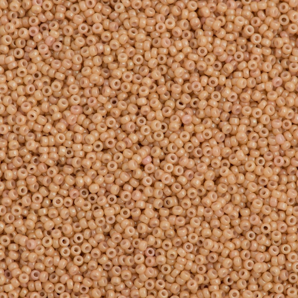 Miyuki Seed Beads 15/0,0597 - Opaque Tan Luster, 10 Gr