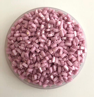 Miyuki Half Tila Beads HTL0599 Qpaque Rose Luster,