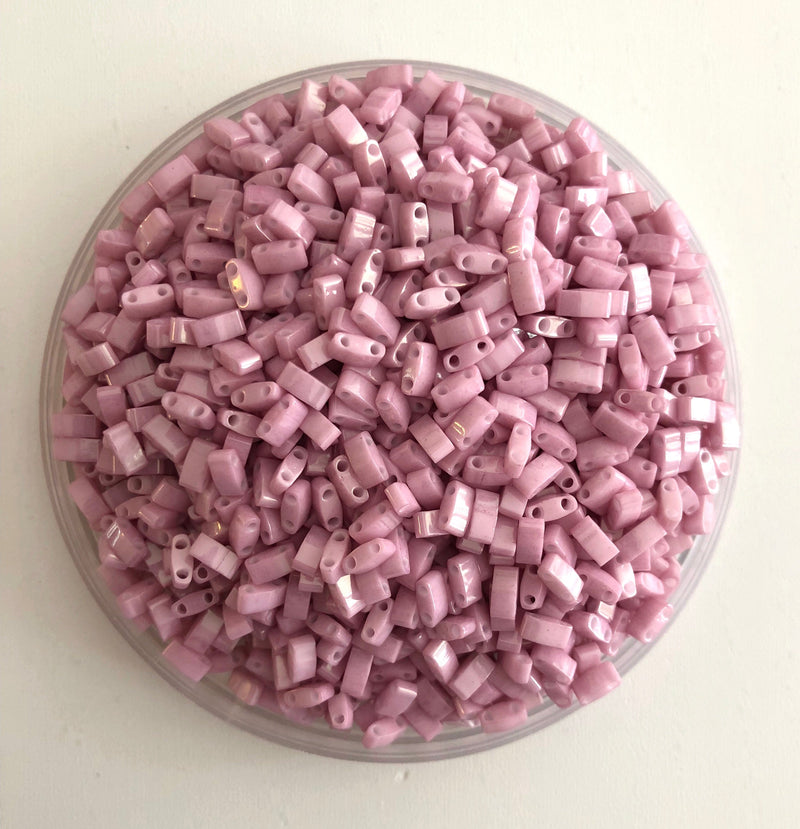 Miyuki Half Tila Beads HTL0599 Qpaque Rose Luster,