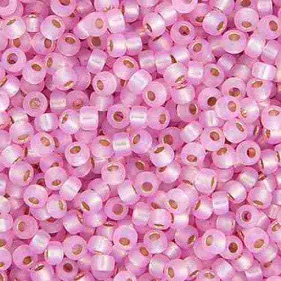 Miyuki Seed Beads 8/0 Dyed Light Pink S/L Alabaster, 0643