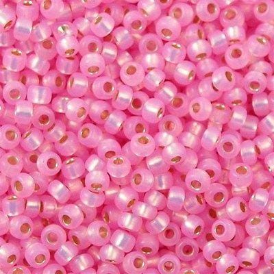 Miyuki Seed Beads 11/0  Dyed Pink Silver Lined Alabaster,0643£2.25