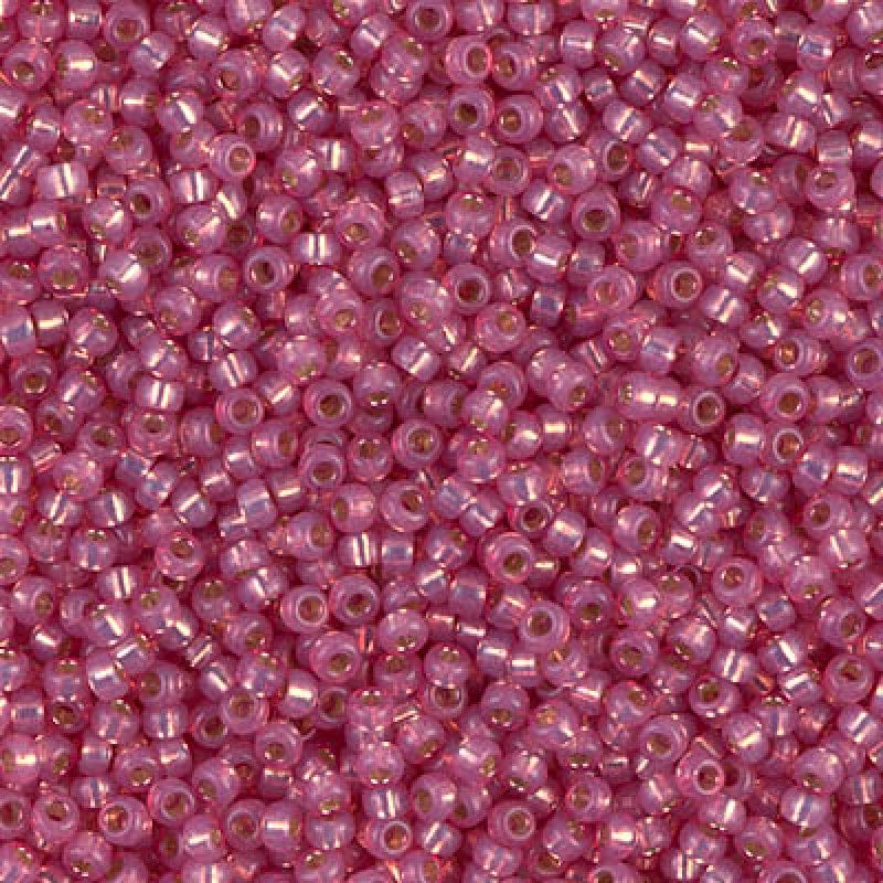 Miyuki Seed Beads 11/0 Dyed Dark Rose Silver Lined Alabaster,0645