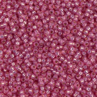 Miyuki Seed Beads 11/0  Dyed Dark Rose Silver Lined Alabaster,0645£2.25