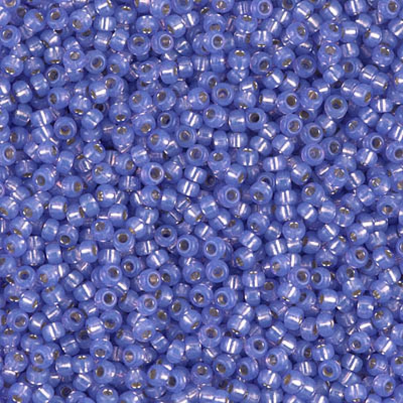 Miyuki Seed Beads 6/0  Dyed Violet Silver Lined Alabaster 0649 £2.25