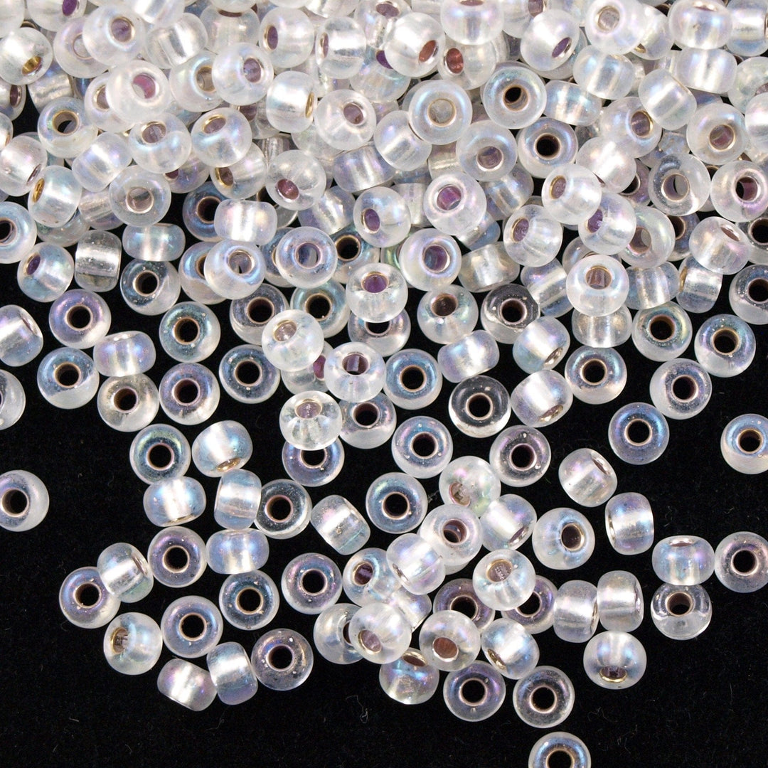 Miyuki Seed Beads 6/0 Silver Lined Crystal AB 1001